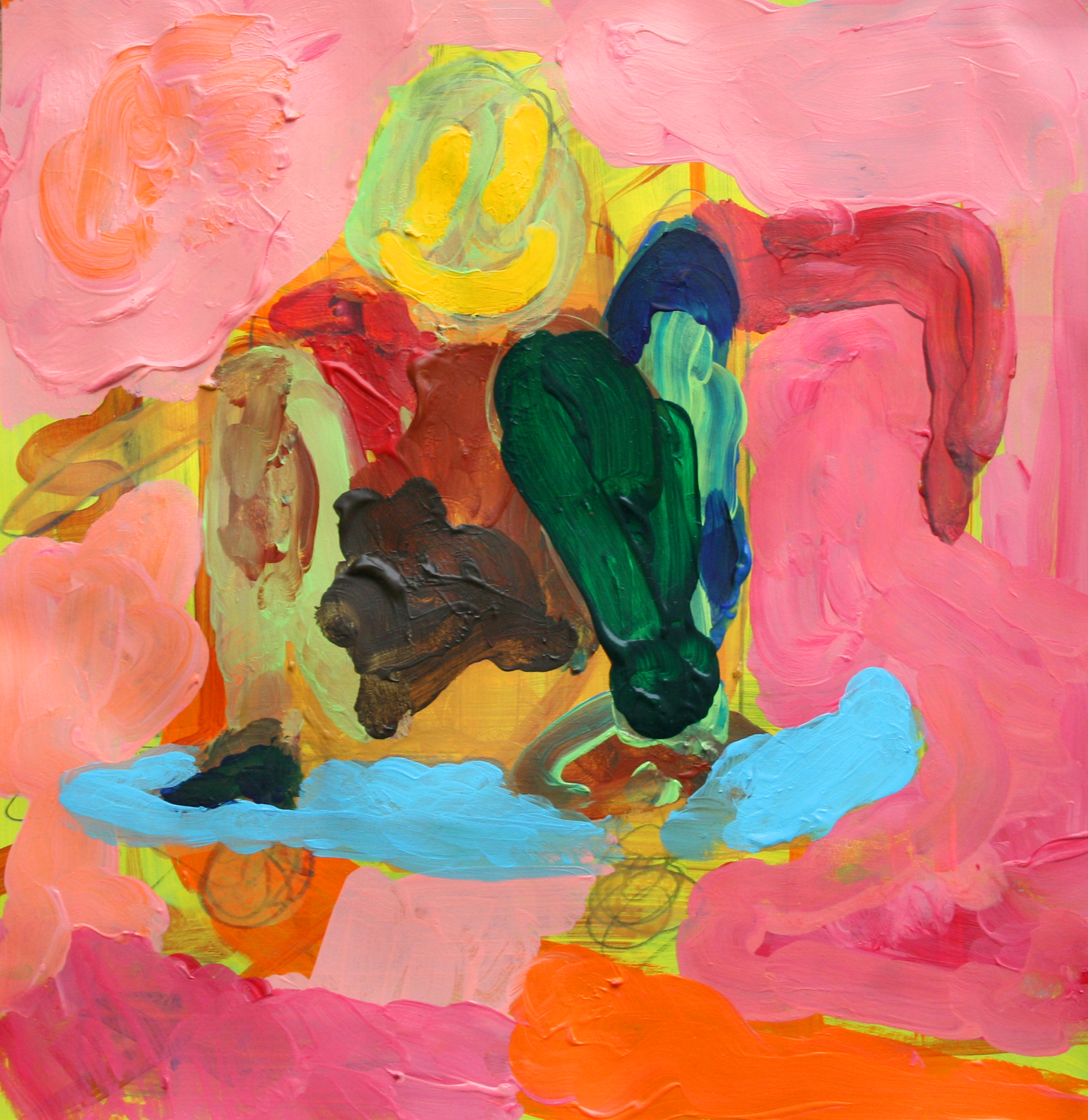 Painting by Pat Ngoho, Fragment, Riddle and Fearful Chance